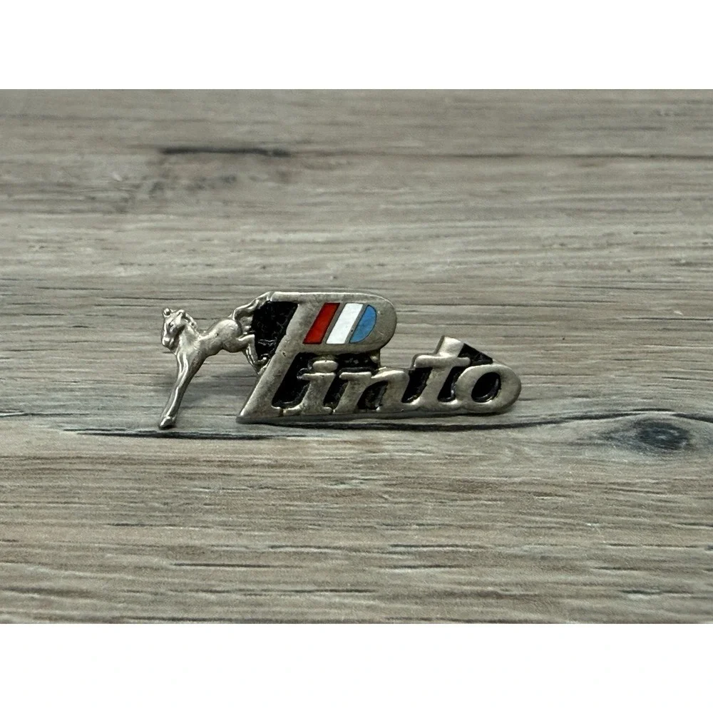 Set Of 2 Vintage Ford Pinto Automotive Lapel Pins - No Backings
